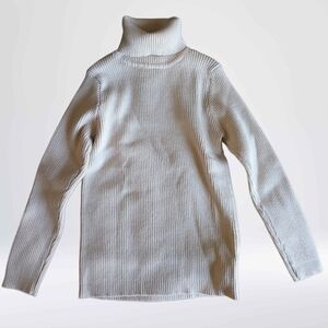 Toddler Ribbed Turtleneck Lightweight Sweater